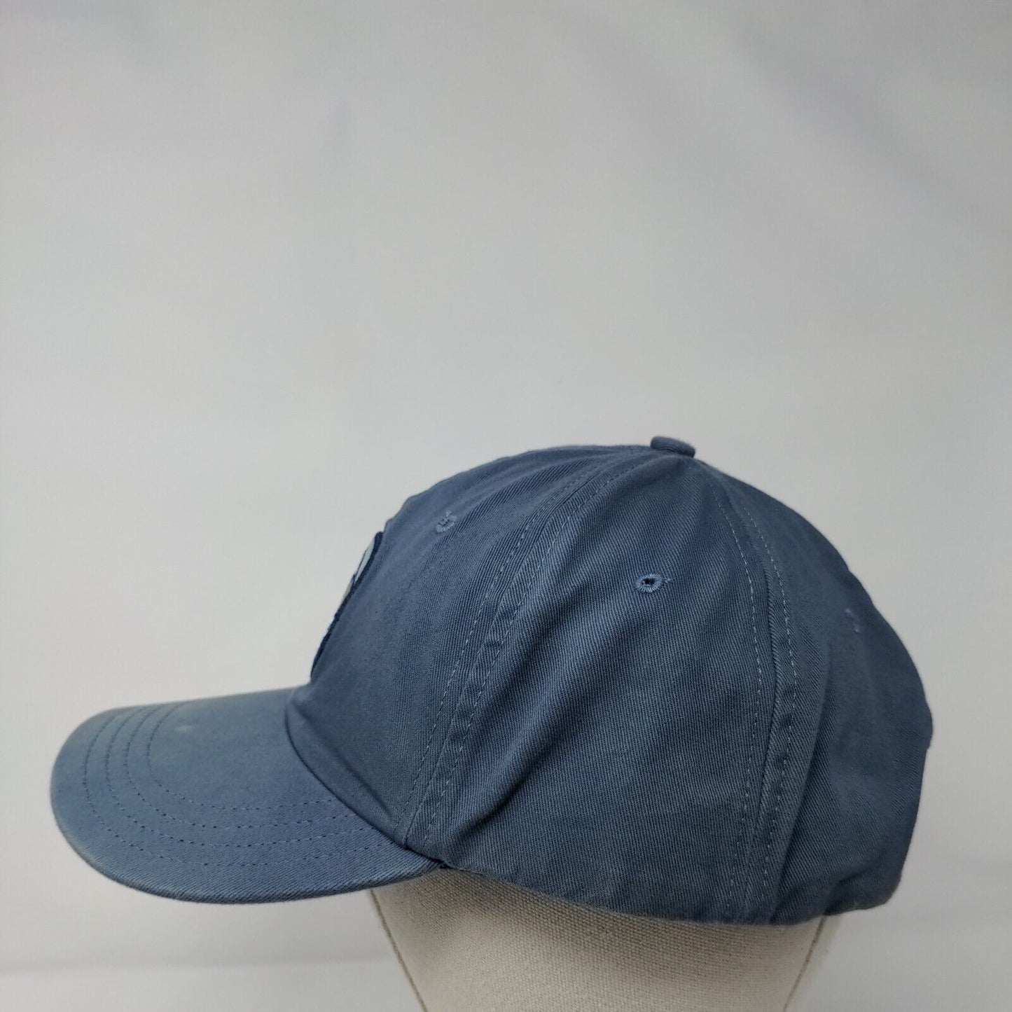 Mountain Slideback Hat Blue One Size Adjustable Embroidered 6 Panel Unionwear