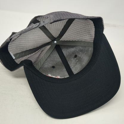 Richardson Trucker Hat Black Gray Red One Size Buck Nasty Mesh Back Snapback