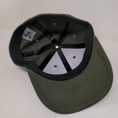 Boy Scout of America Webelo Fitted Cap Green S/M Embroidered Plaid Vented Holes