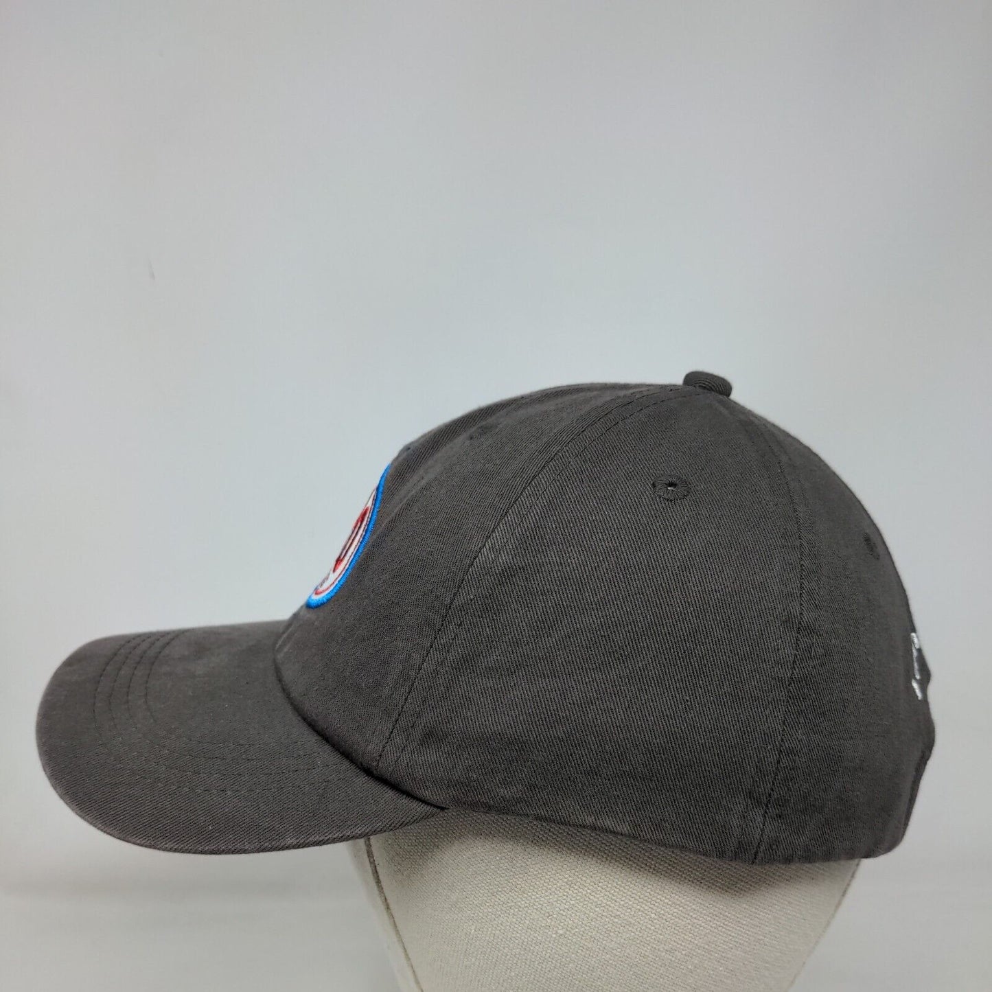 Hero Slideback Hat Gray One Size Solid Embroidered I Am One Blood