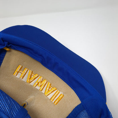 Hawaii Snapback Rope Trucker Hat Blue OSFA Mesh Back Solid Embroidered