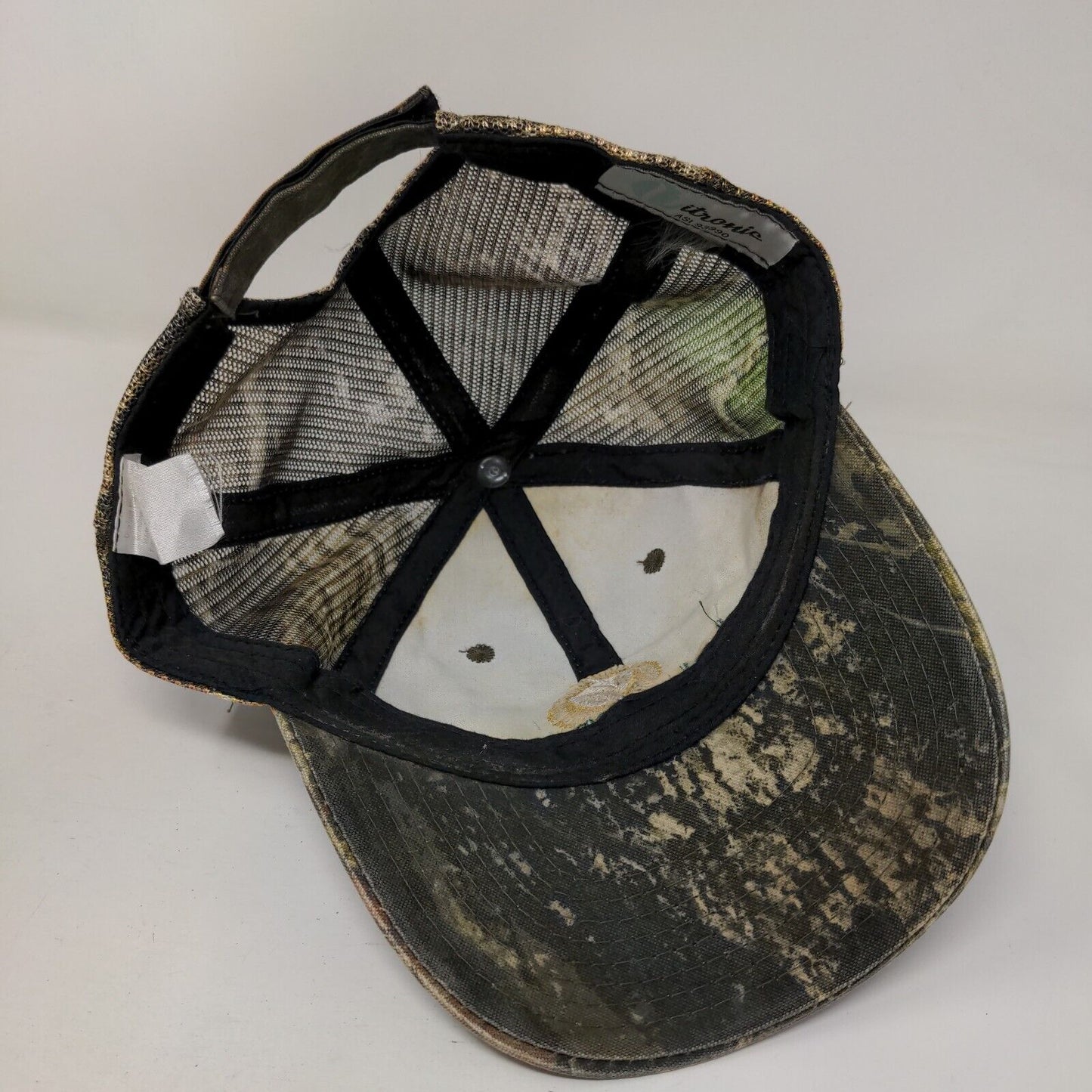 Lake Jem Farms Strapback Trucker Hat Camo OSFM Embroidered Vitronic
