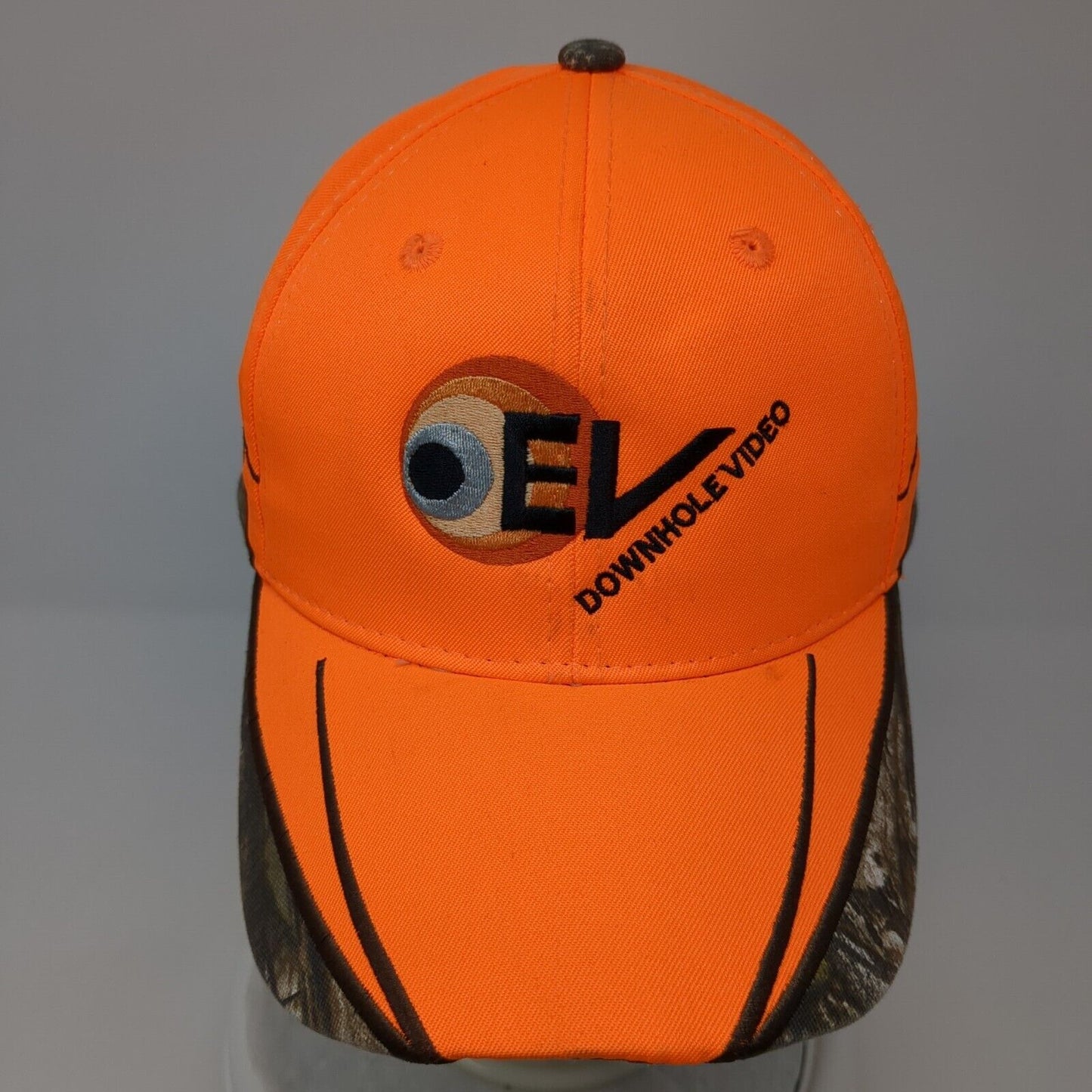 EV Downhole Video Strapback Hat Orange One Size Realtree Outdoor Cap