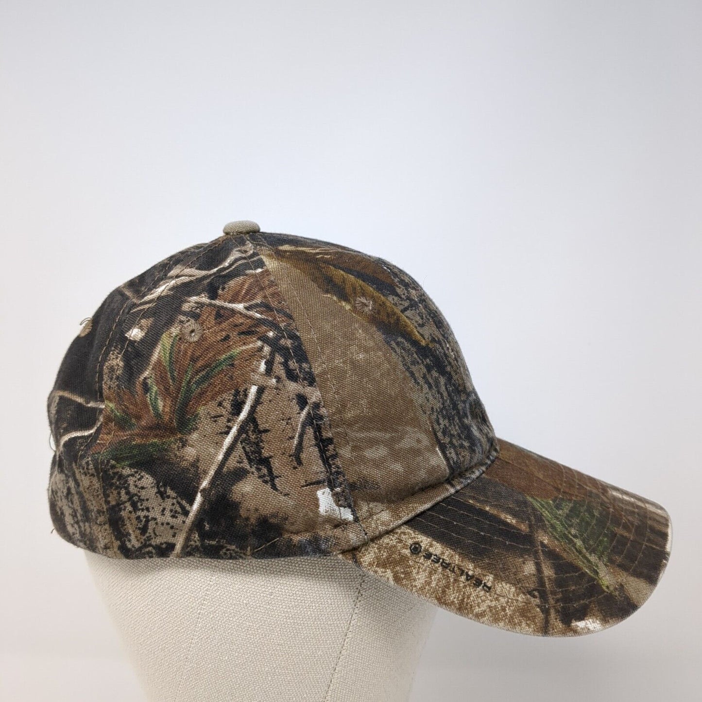 Realtree Strapback Hat Camouflage One Size Adjustable Vented Holes Signatures
