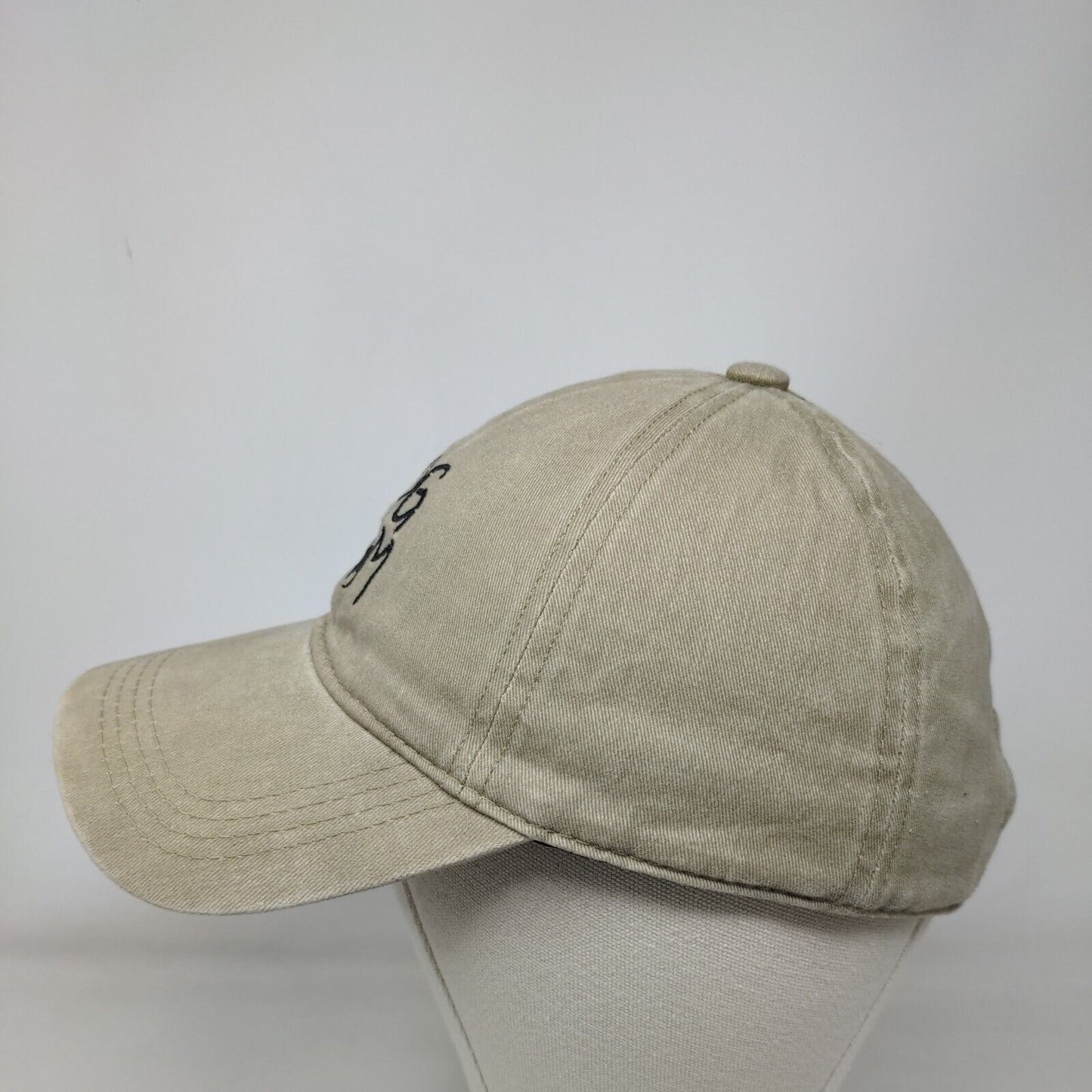 Dog Mom Slideback Hat Tan OSFM Embroidered Paw David And Young