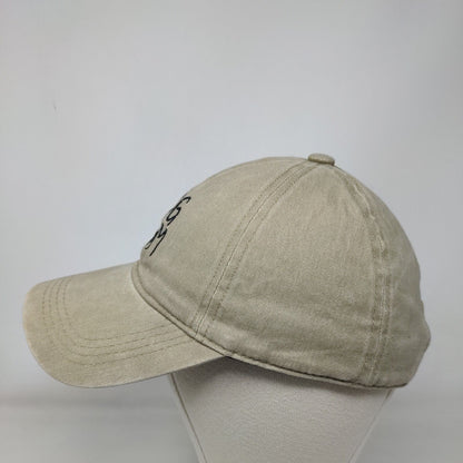 Dog Mom Slideback Hat Tan OSFM Embroidered Paw David And Young