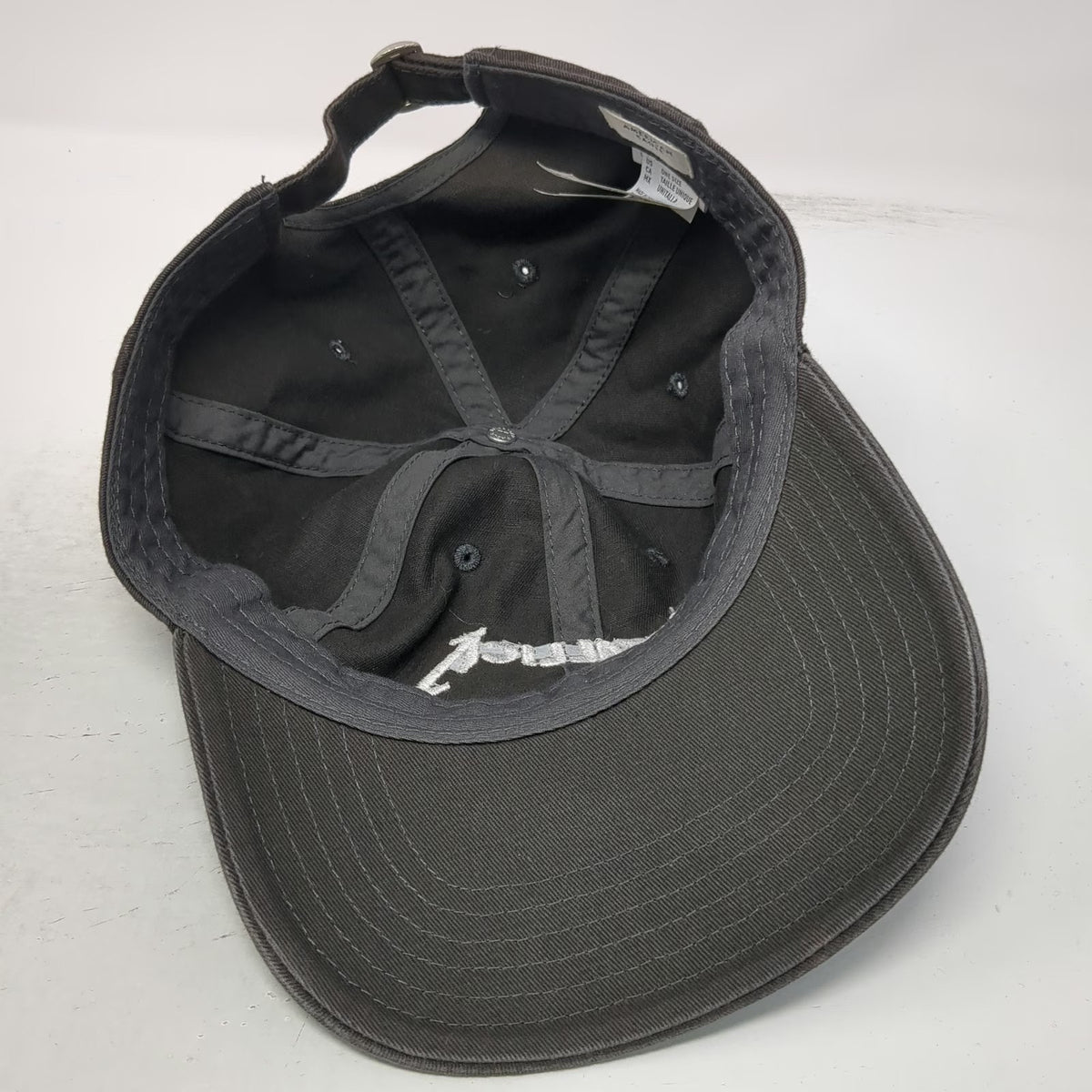 American Eagle Metallica Band Logo Gray Baseball Cap One Size Hat Adjustable