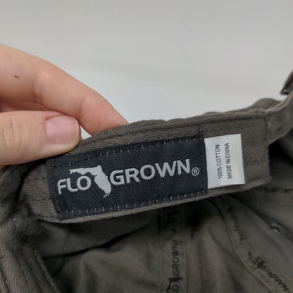 Flo Grown Sun Surf Salt Patch Slideback Hat Gray One Size Adjustable