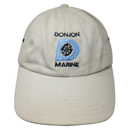 Royal Baseball Cap Beige Blue Black One Size Donjon Marine Compass Logo Hat