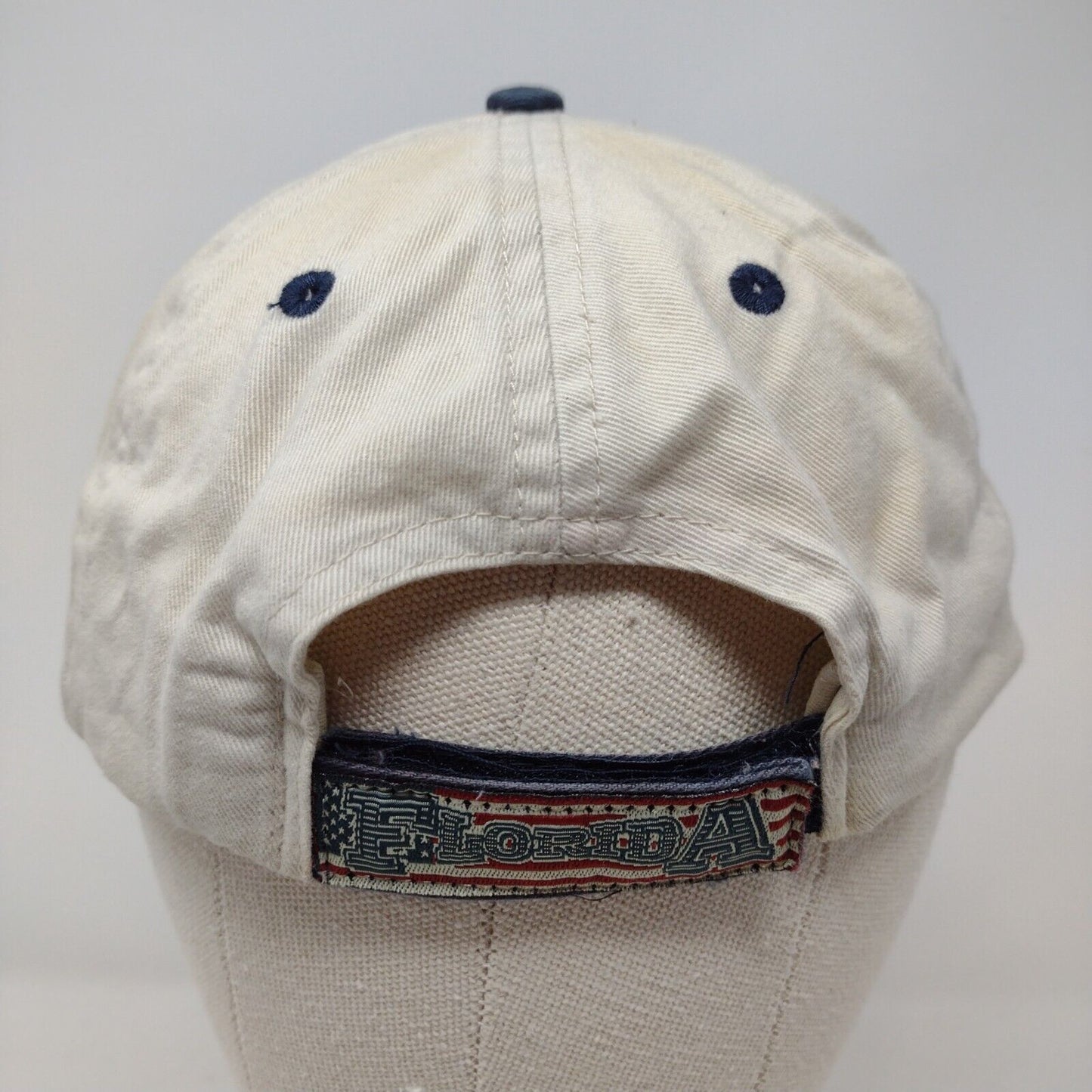 Florida Strapback Hat Multi OSFA Embroidered American Flag 6 Panel