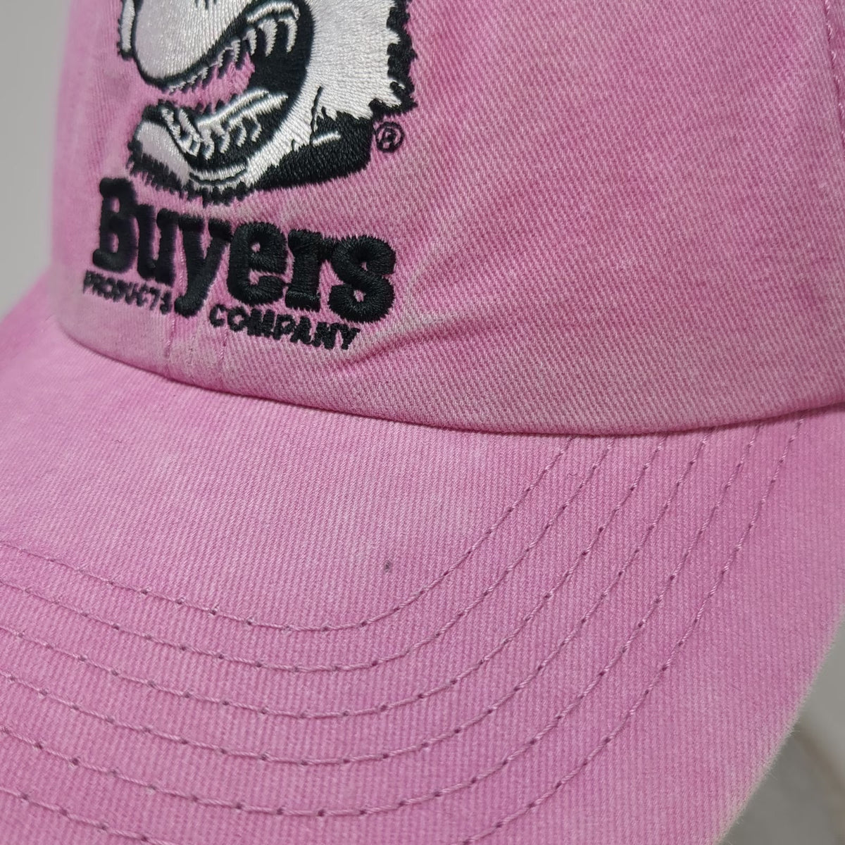 Buyers Products Company Pink One Size Baseball Cap Slideback Hat Wolf Mascot