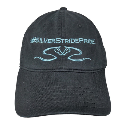 Silver Stride Pride Uproar Slideback Hat Black OSFM Adjustable Embroidered Otto