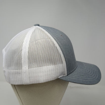 Richardson Venture Mountain Logo Trucker Hat Gray One Size Mesh Snapback 112