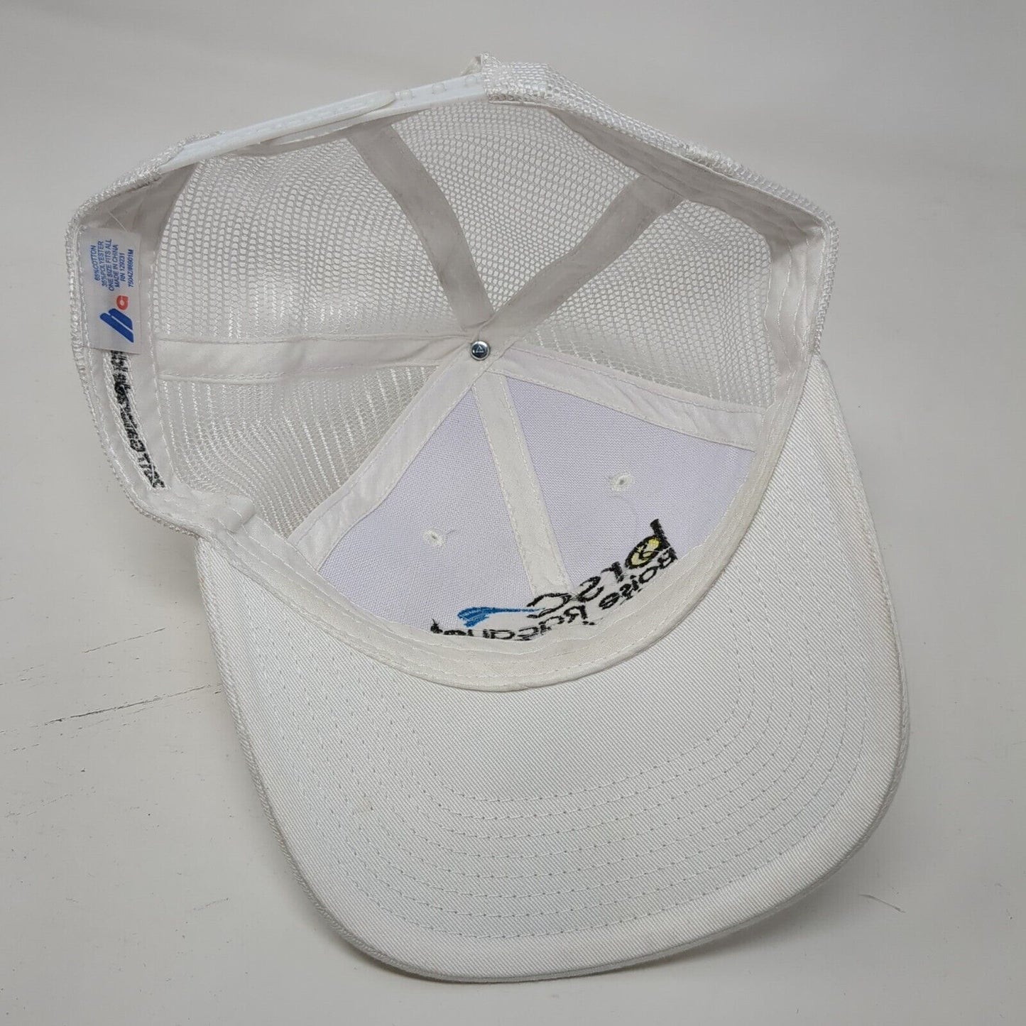 Boise Racquet and Swim Club Snapback Trucker Hat White One Size Mesh Back