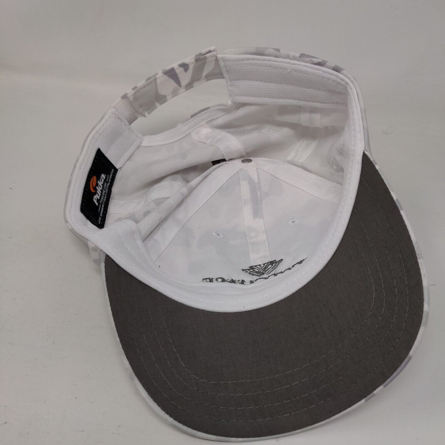 West Chase Golf Club Strapback Hat Gray Camouflage One Size Embroidered Pukka