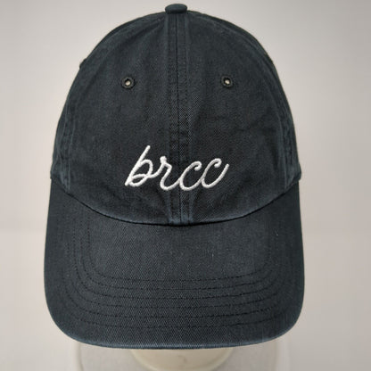 Brcc Slideback Hat Black M/L Adjustable Embroidered 6 Panel Richardson Cotton