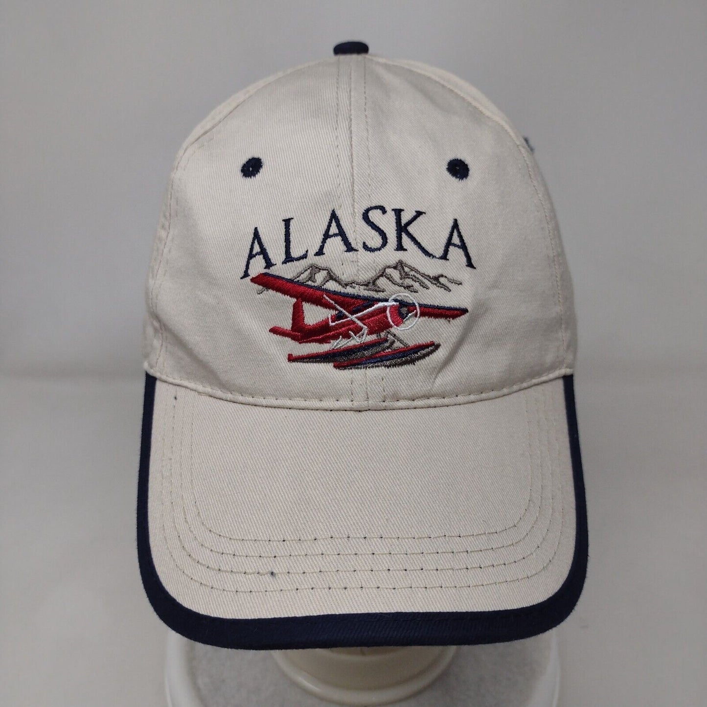 Alaska Snapback Hat Tan One Size Adjustable Embroidered 6 Panel Tonqass Cotton