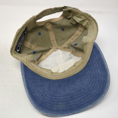 Hozer Headwear 5 Panel Green Blue Hat One Size BMC West Mountain Logo Slideback
