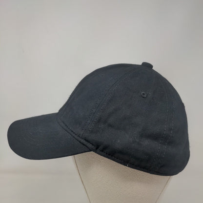Unbranded Slideback Hat Black One Size Adjustable Vented Holes 6 Panel Blank