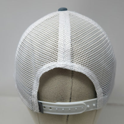 Imperial Trucker Hat Blue One Size AJGA Shield Logo Mesh Back Snapback Golf