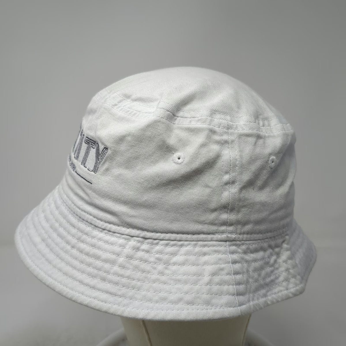 Identity Boise Idaho Est 2013 Bucket Hat White One Size Cotton Twill Sun Cap