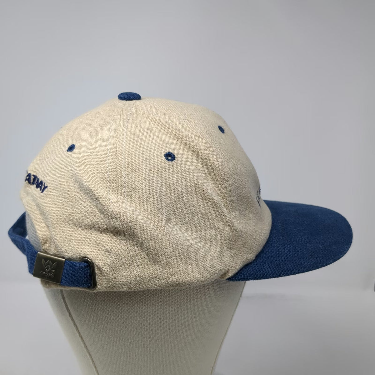 Yupoong Baseball Cap Beige Blue One Size F.W. Webb Watts Heatway Slideback Hat