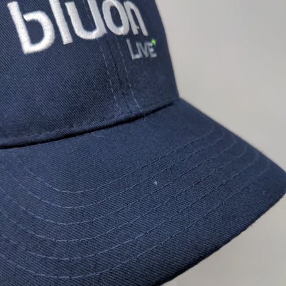 Bluon Live Snapback Mesh Back Trucker Hat Blue OSFM Embroidered