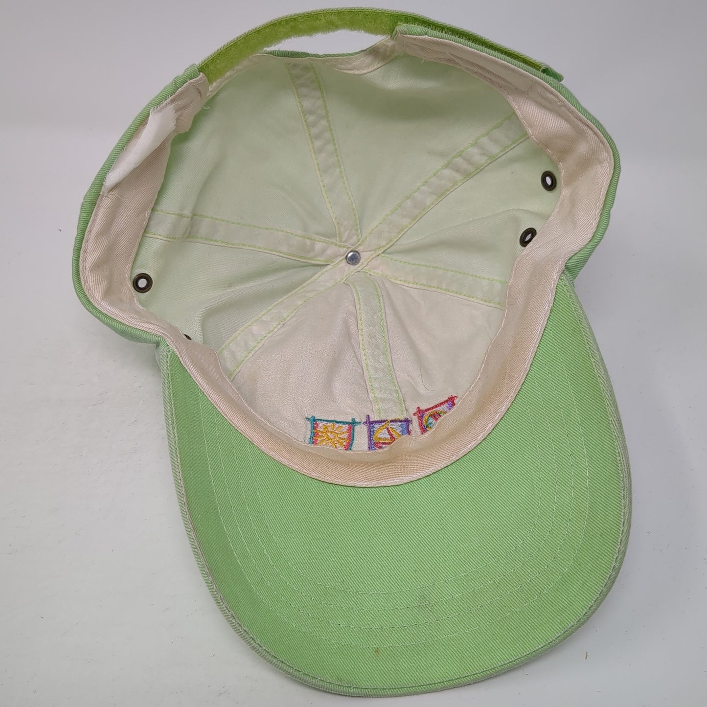 Up North Wisconsin Strapback Baseball Cap Green One Size Adjustable Embroidered