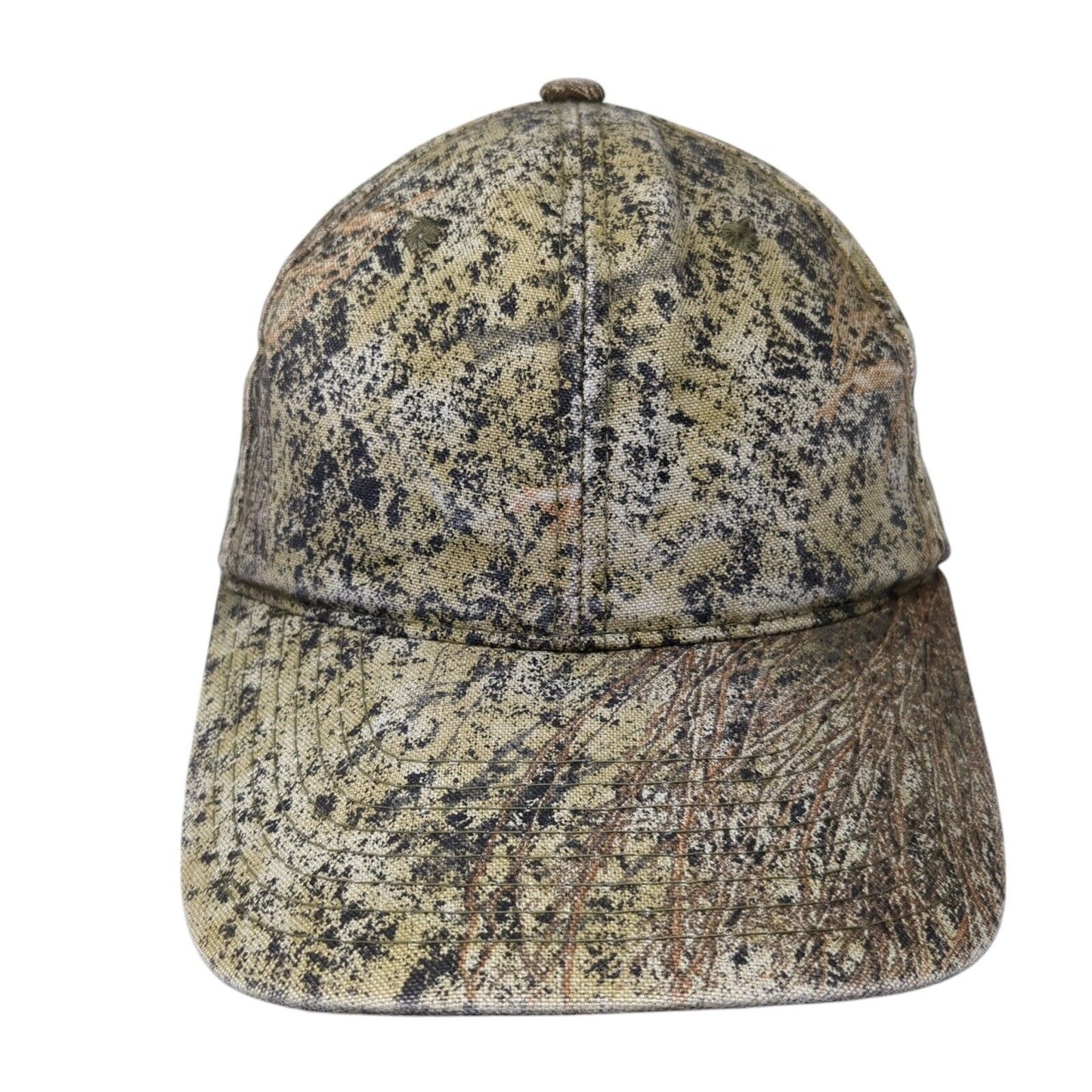 Unbranded Strapback Hat Camouflage One Size Adjustable Vented Holes 6 Panel