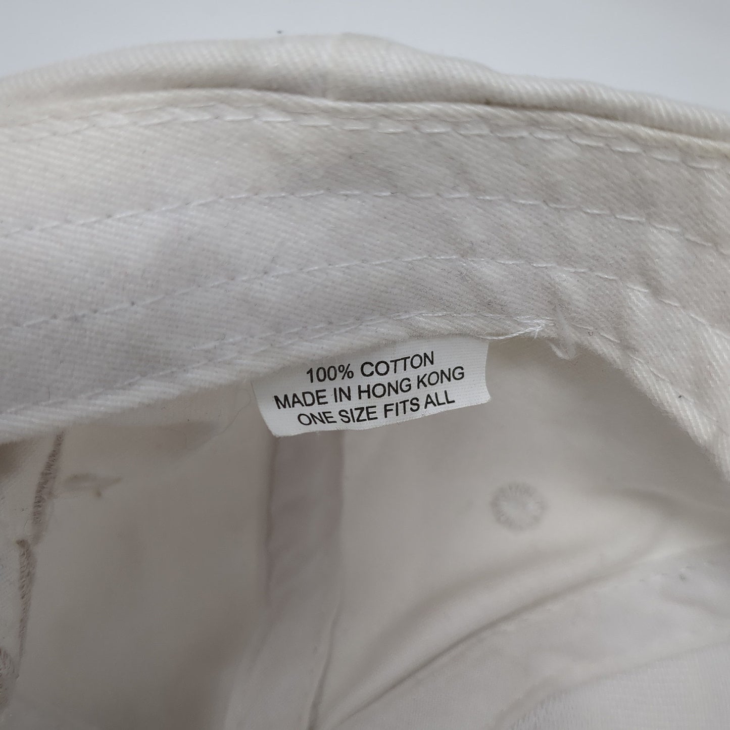 PING Slideback Hat White One Size Adjustable Colorblock Outdoor 6 Panel