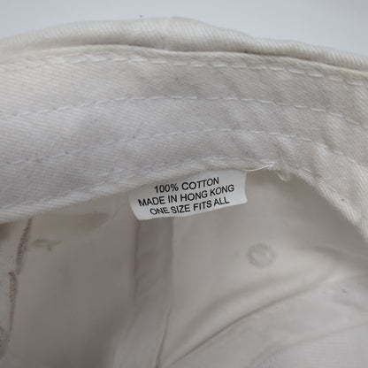 PING Slideback Hat White One Size Adjustable Colorblock Outdoor 6 Panel