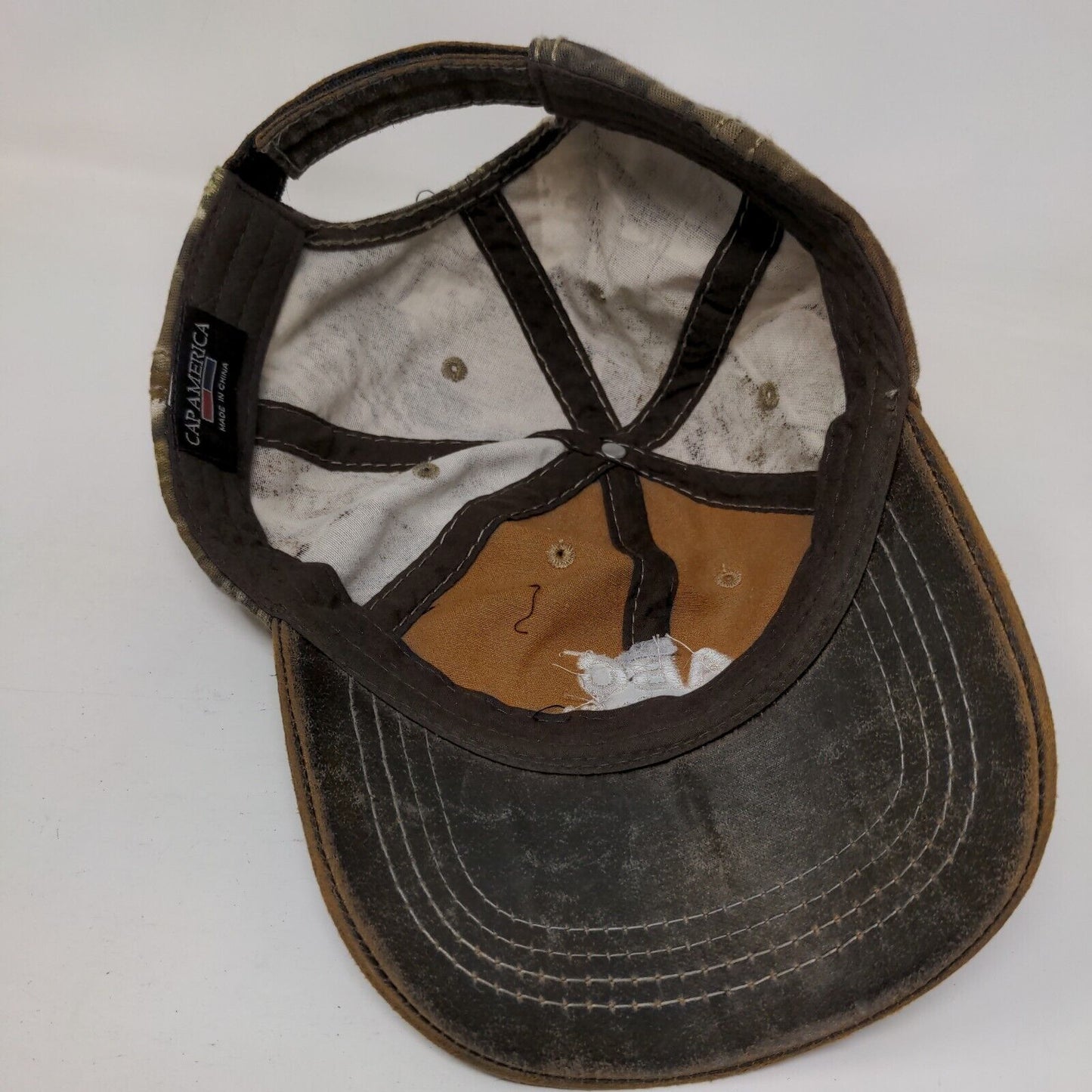 ABC Supply Co Inc. Strapback Hat Camouflage One Size Embroidered Cap America