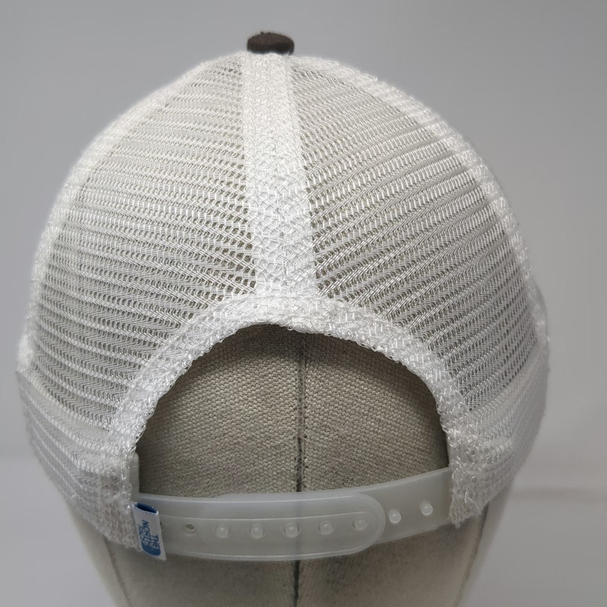 The North Face Trucker Hat Brown One Size Mesh Back Alpine Patch Snapback