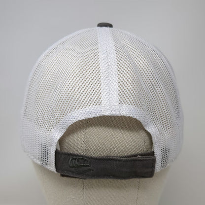 Outdoor Cap Baseball Cap Gray OS Hellas Patch Mesh Back Strapback Hat Blue Logo