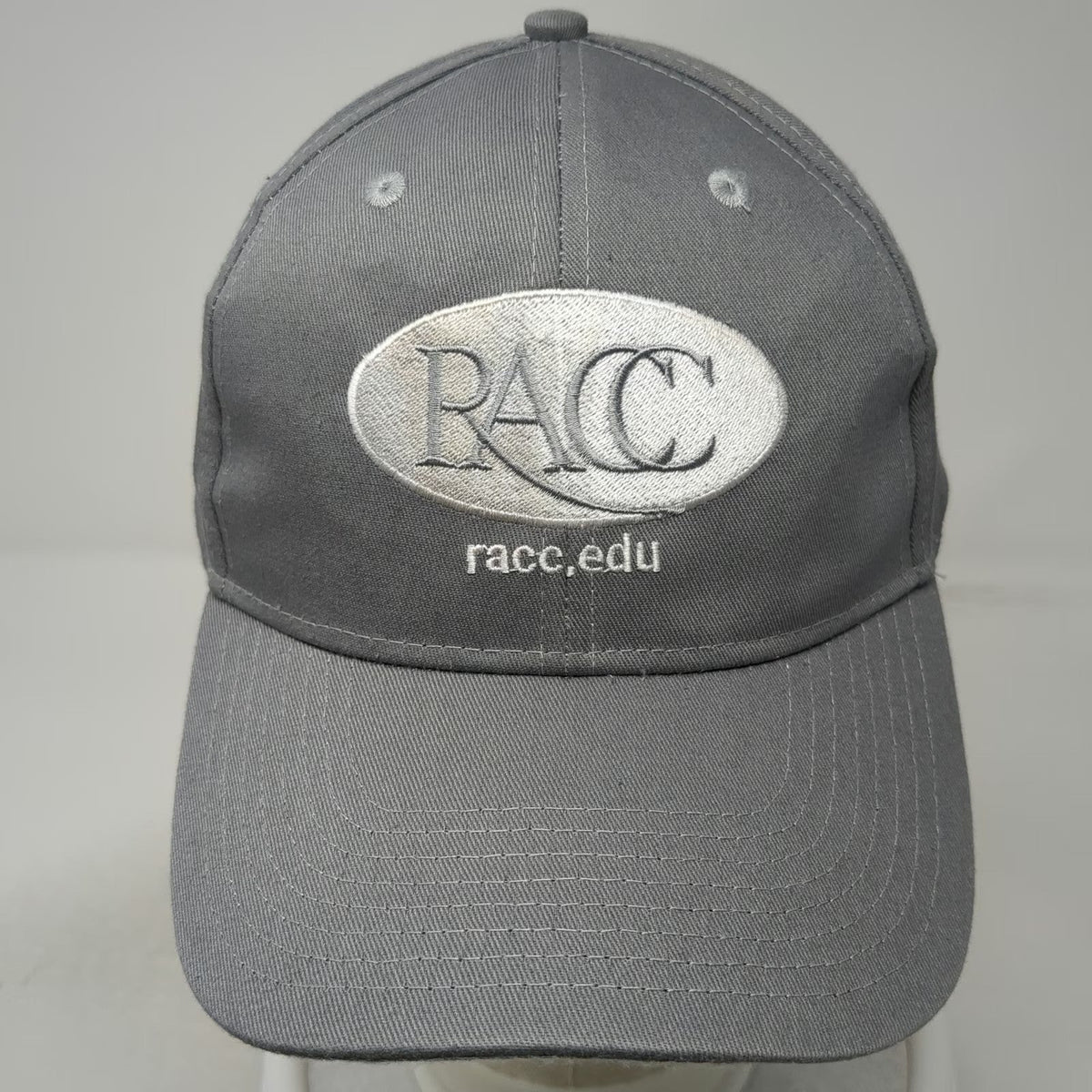 Hit Wear Baseball Cap Gray One Size RACC Embroidered Cotton Hat Strapback Logo