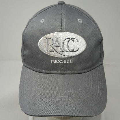 Hit Wear Baseball Cap Gray One Size RACC Embroidered Cotton Hat Strapback Logo