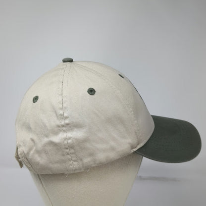 ACE USA Alaska Bear Paw Baseball Cap Hat Beige Green One Size Strapback Souvenir