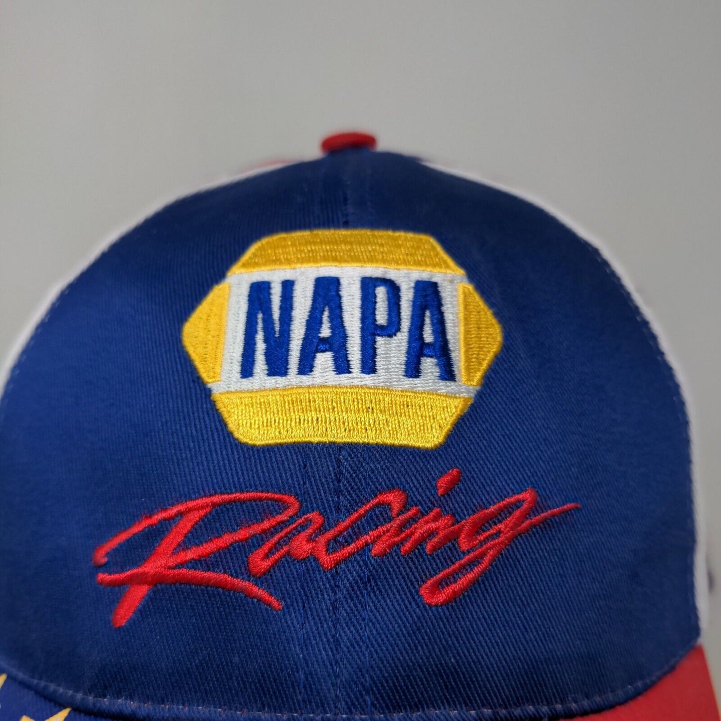 NAPA Racing Men's Strapback Hat Multicolor OSFM #15 Embroidered Logo Cotton