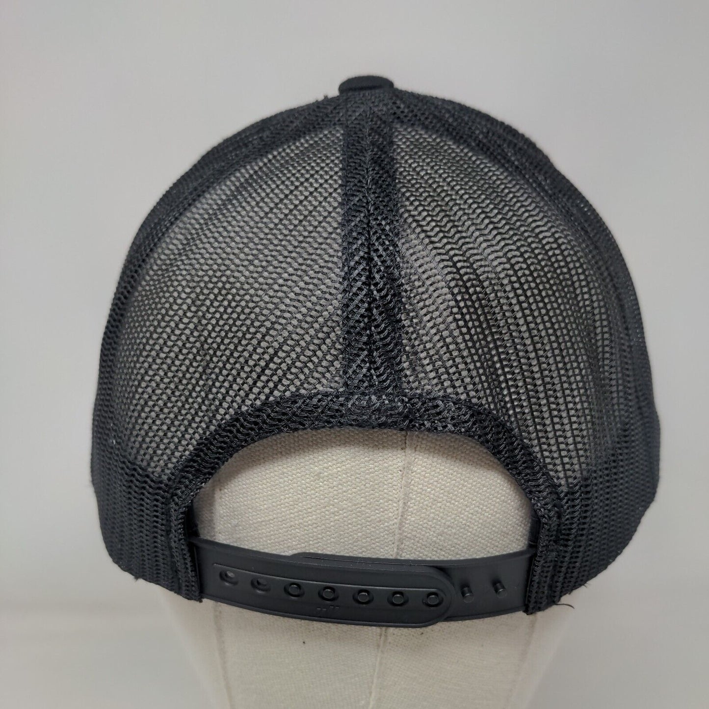 Outdoor Envy Snapback Trucker Hat Black One Size Mesh Back The Classics Yupoong