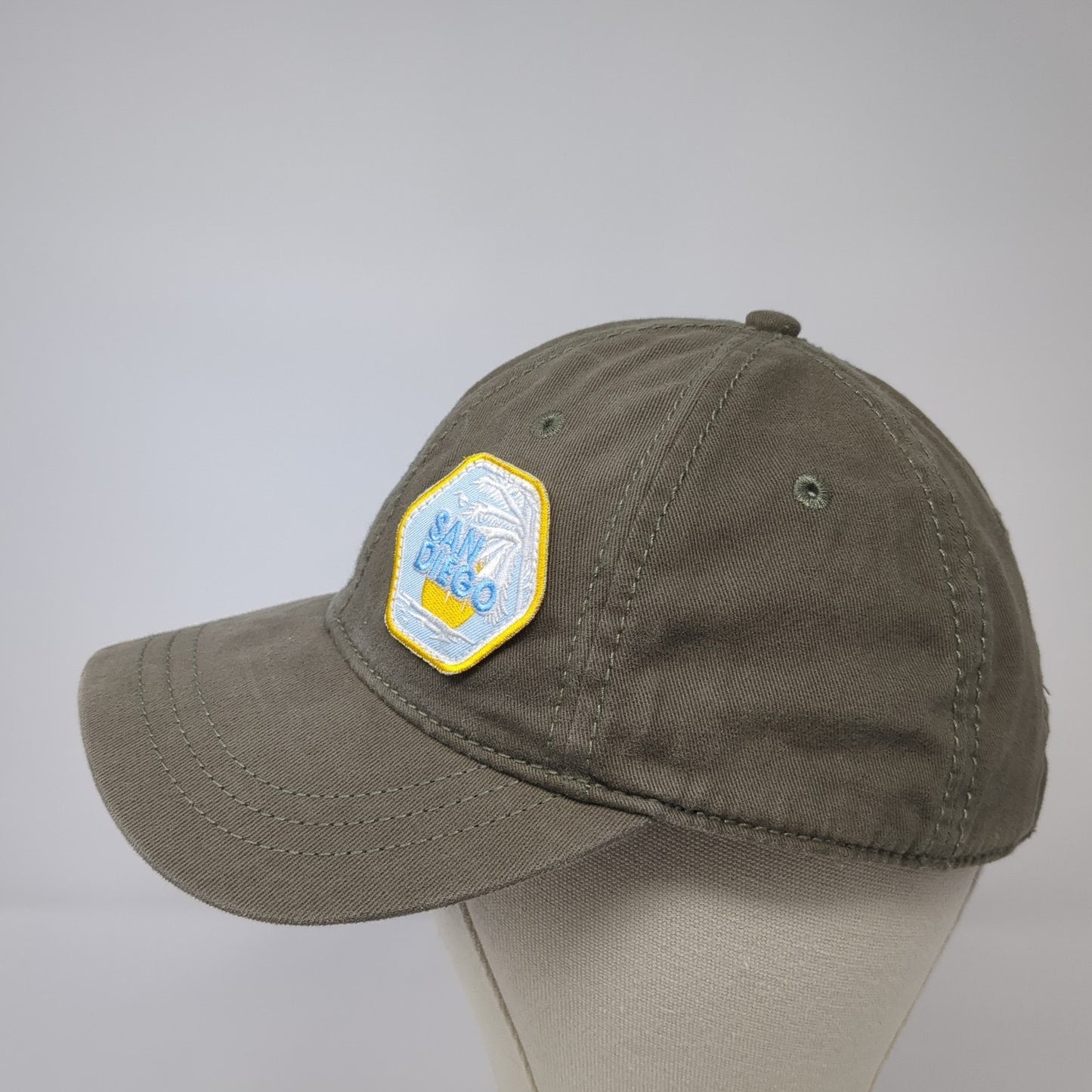 San Diego Slideback Baseball Cap Brown One Size Adjustable Embroidered District