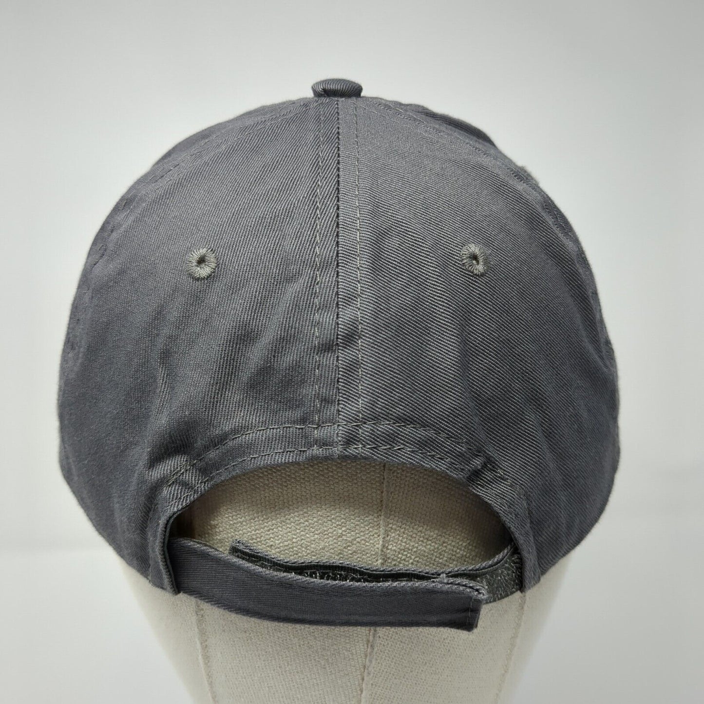 Trojans Strapback Hat Gray One Size Adjustable Embroidered Port & Company Cotton