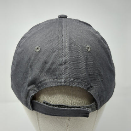 Trojans Strapback Hat Gray One Size Adjustable Embroidered Port & Company Cotton