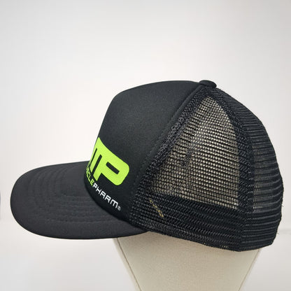 Magic Headwear Trucker Hat Black Green One Size Foam Mesh Snapback MusclePharm