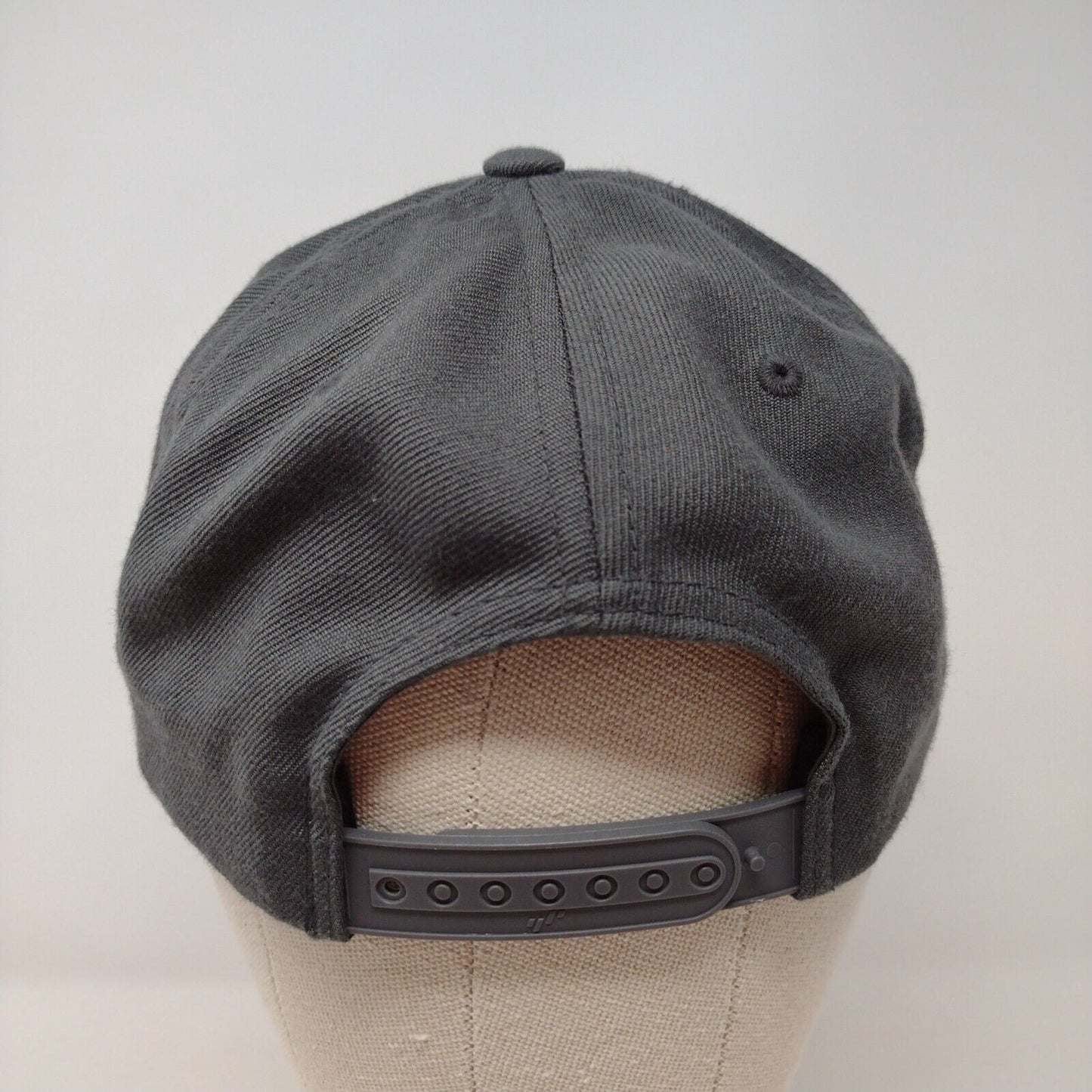 CWI Snapback Hat Gray OSFA Embroidered Adjustable The Classics Yupoong