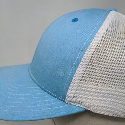 Richardson Snapback Mesh Back Trucker Hat Blue One Size Colorblock
