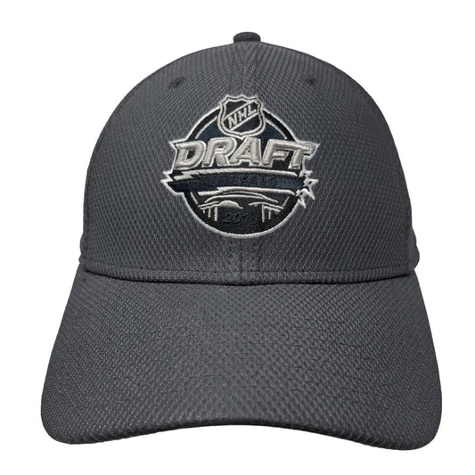 New Era 39Thirty Men's Fitted Hat Gray S-M Buffalo Sabres Draft Embroidered Logo