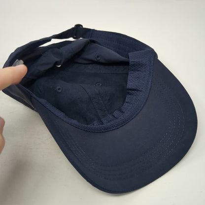 Gaiam Baseball Cap Blue One Size Slideback Hat Performance Fabric Side Logo