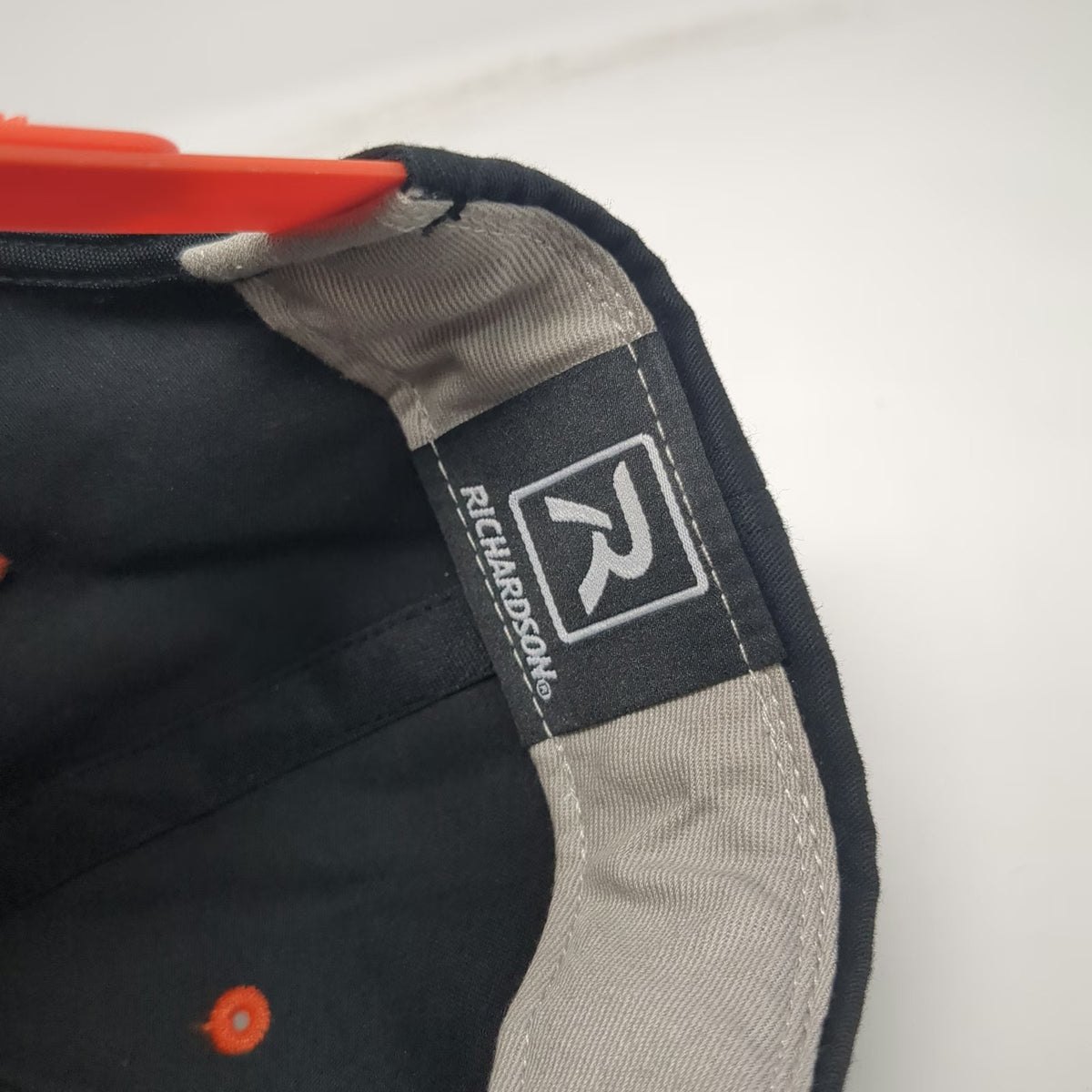 Richardson Snapback Black Orange L Off the Rails Brewing Pocatello Patch Hat