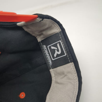 Richardson Snapback Black Orange L Off the Rails Brewing Pocatello Patch Hat