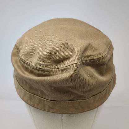 Old Navy Army Cap Brown XL Cotton Side Patch Shield Logo Regiment Military Hat